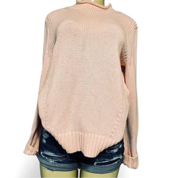J. Crew Soft Pink Turtleneck Sweater - Picture 1 of 5